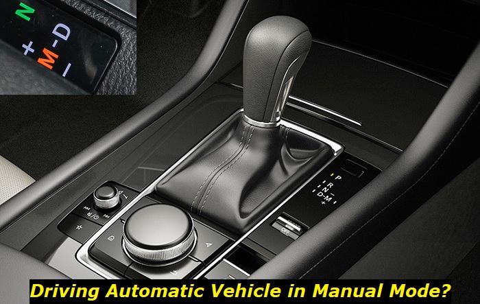driving automatic vehicle in manual mode